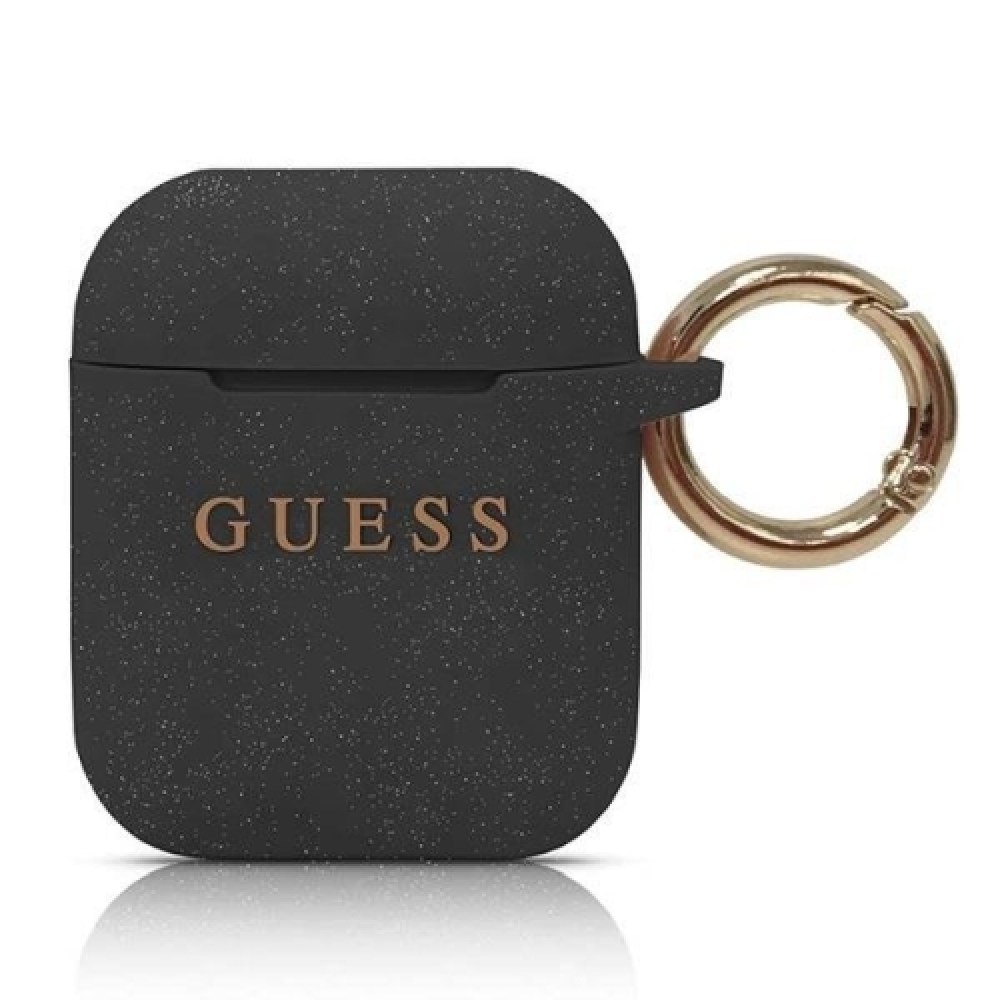 Guess Airpods case GUACCSILGLBK black Silicone